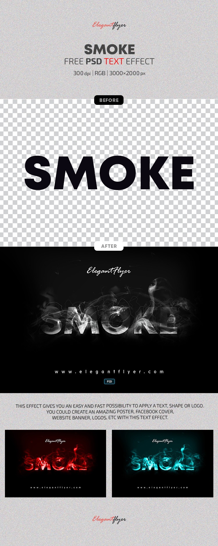 Smoke Text Effect by ElegantFlyer