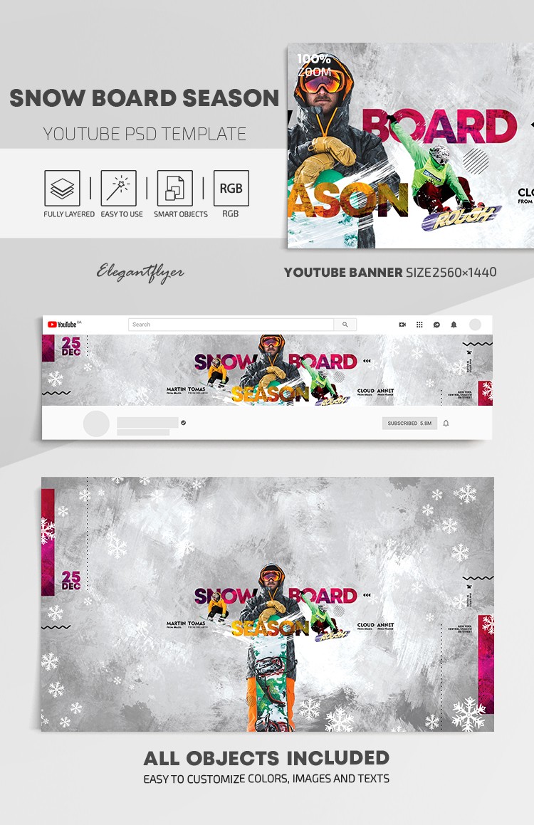 Temporada de Snowboard en YouTube by ElegantFlyer