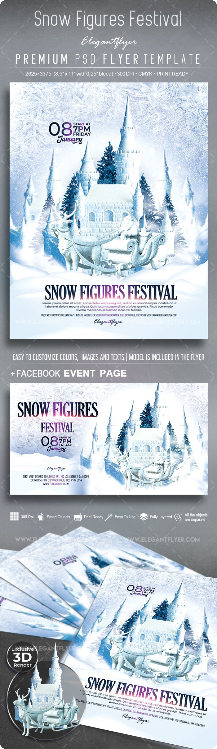 Snow Figures Festival by ElegantFlyer