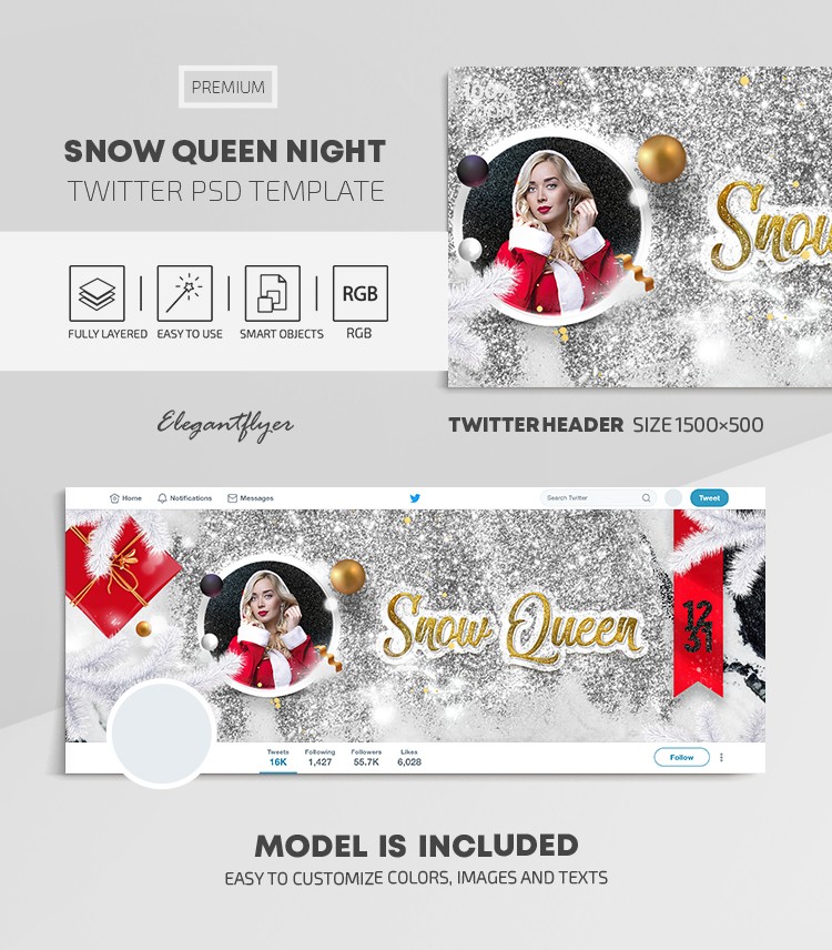 Noc Śnieżnej Królowej na Twitterze by ElegantFlyer
