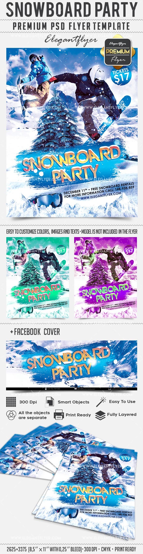 Snowboard Party by ElegantFlyer