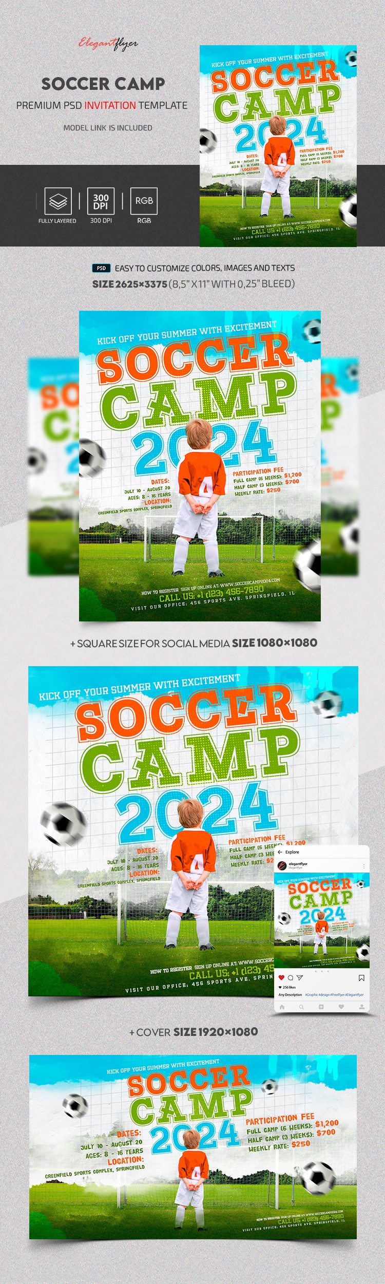 Soccer Camp by ElegantFlyer