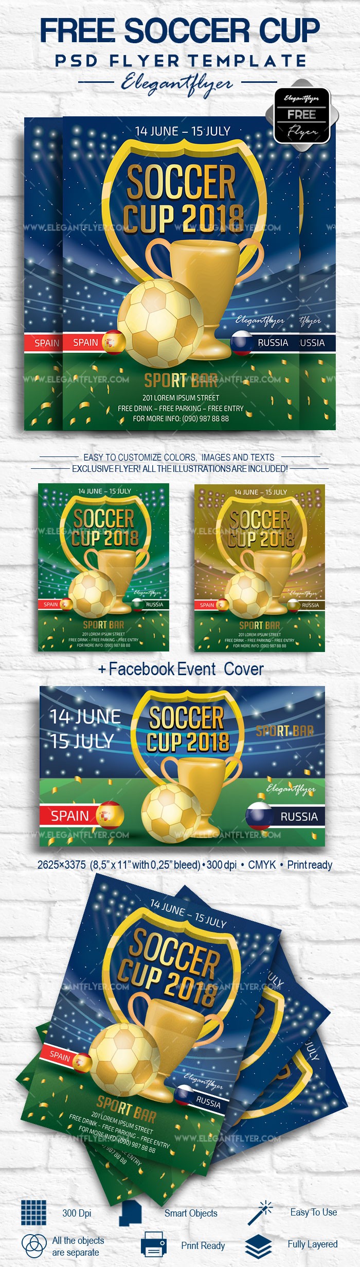 Soccer Cup by ElegantFlyer