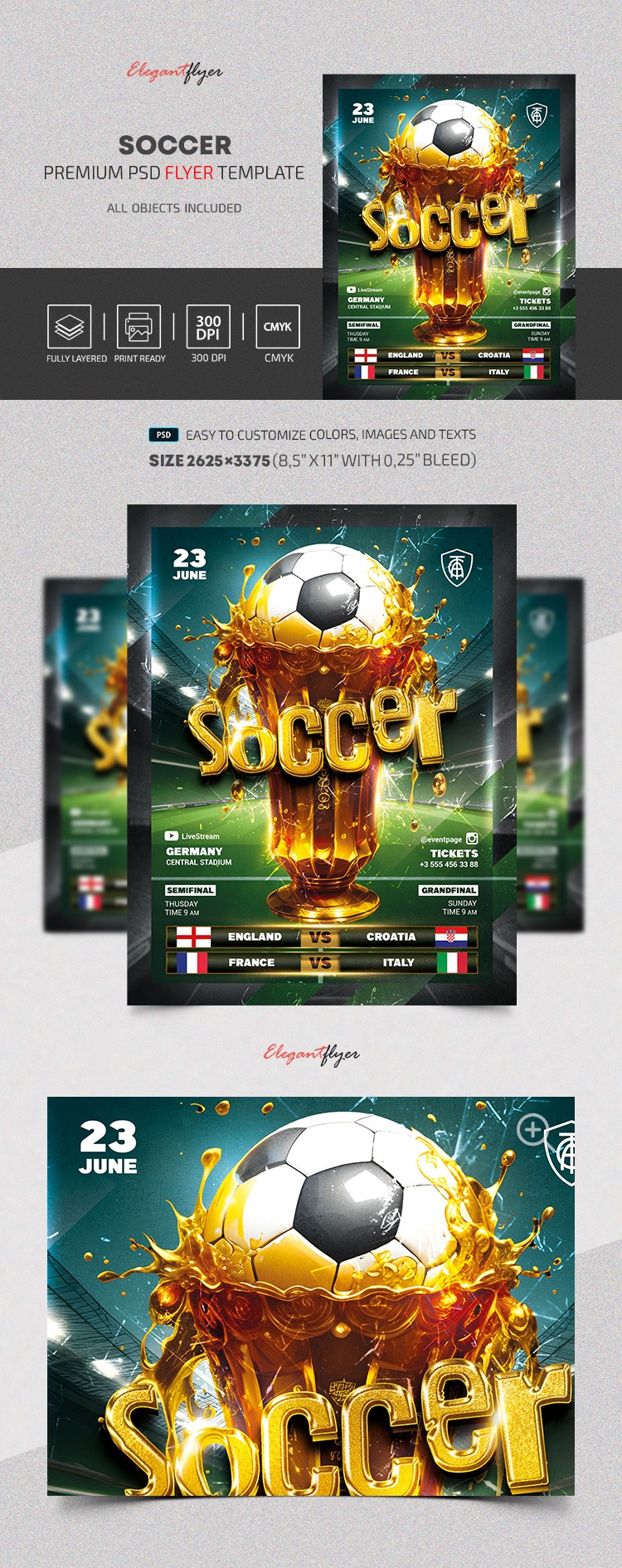 Partido de fútbol by ElegantFlyer