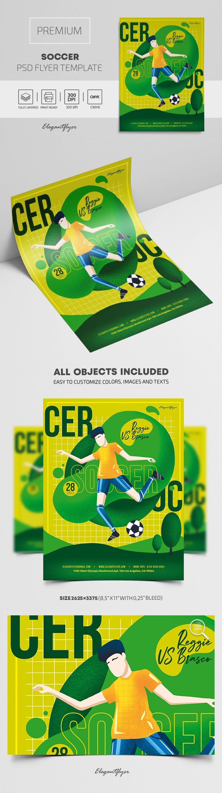 Soccer Flyer by ElegantFlyer
