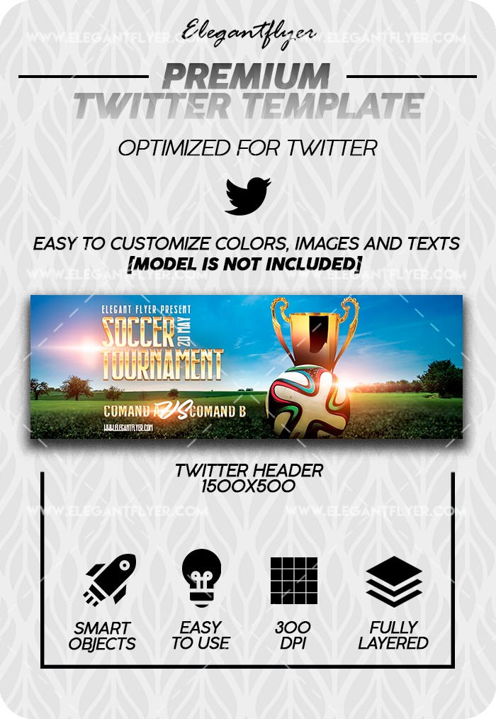 Tournoi de football sur Twitter by ElegantFlyer