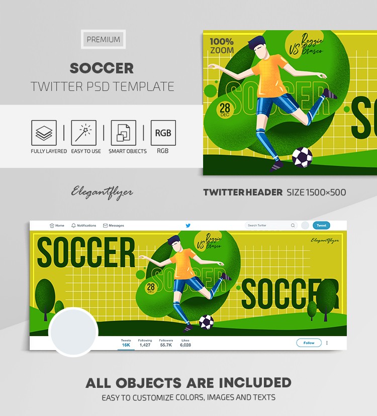 Soccer Twitter by ElegantFlyer