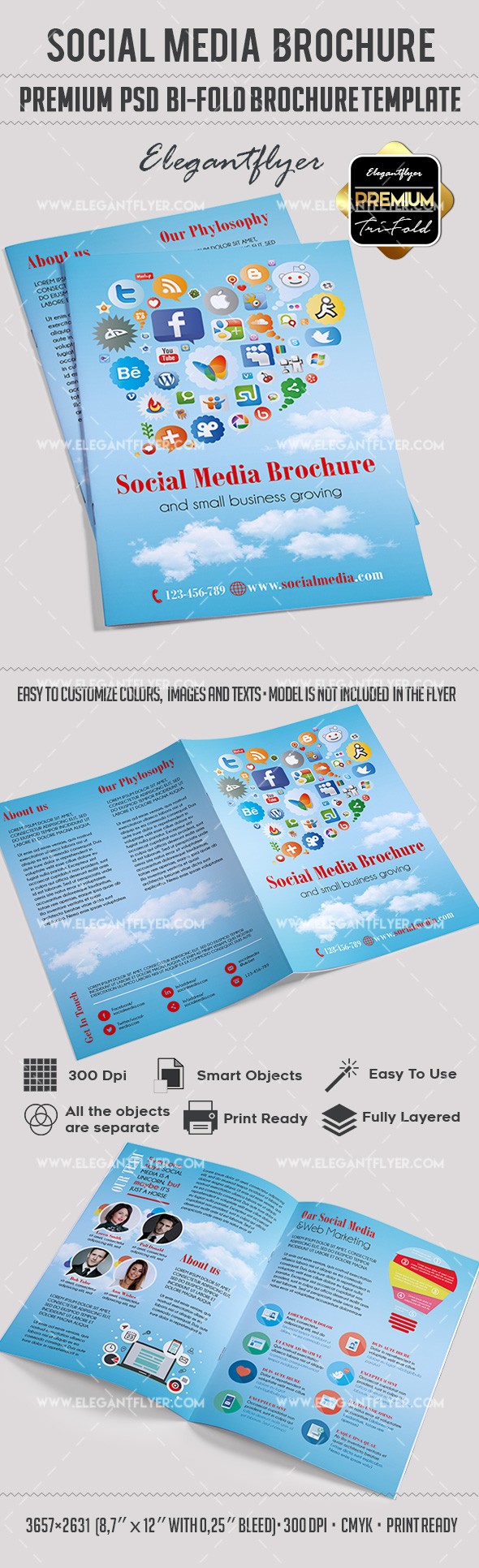 Redes sociales by ElegantFlyer