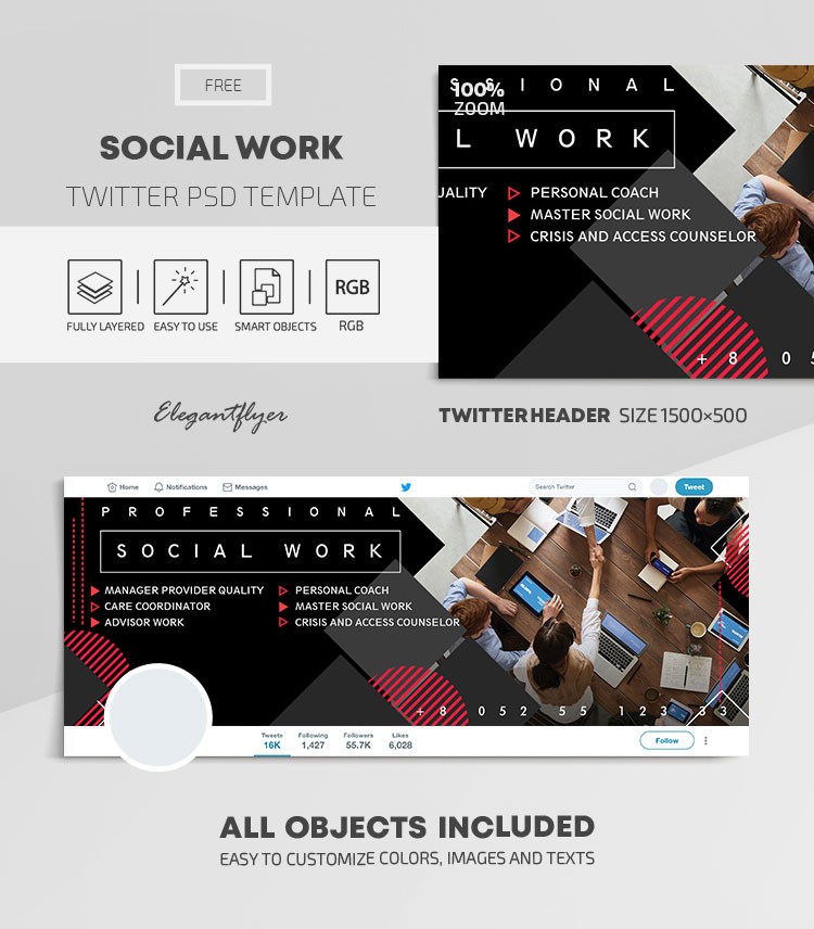 Social Work Twitter by ElegantFlyer