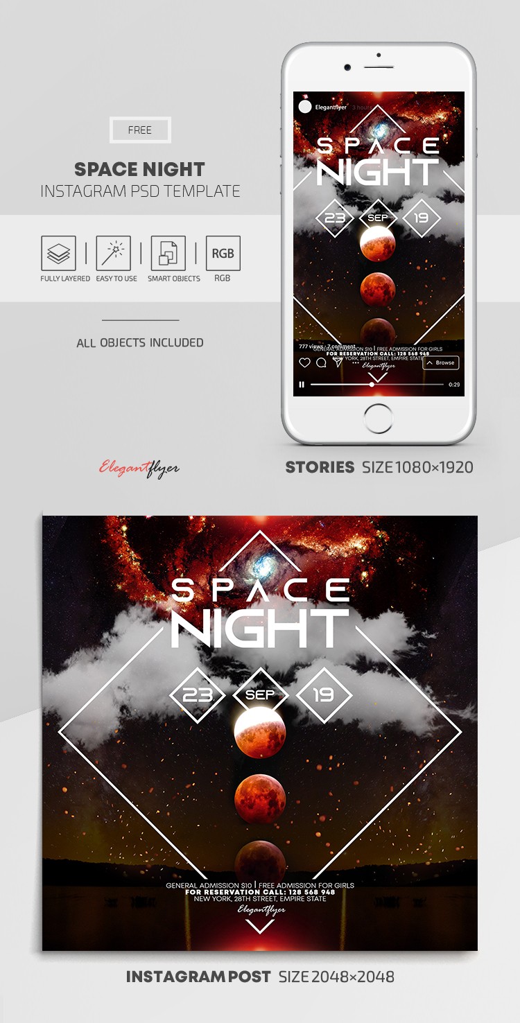 Noche Espacial by ElegantFlyer