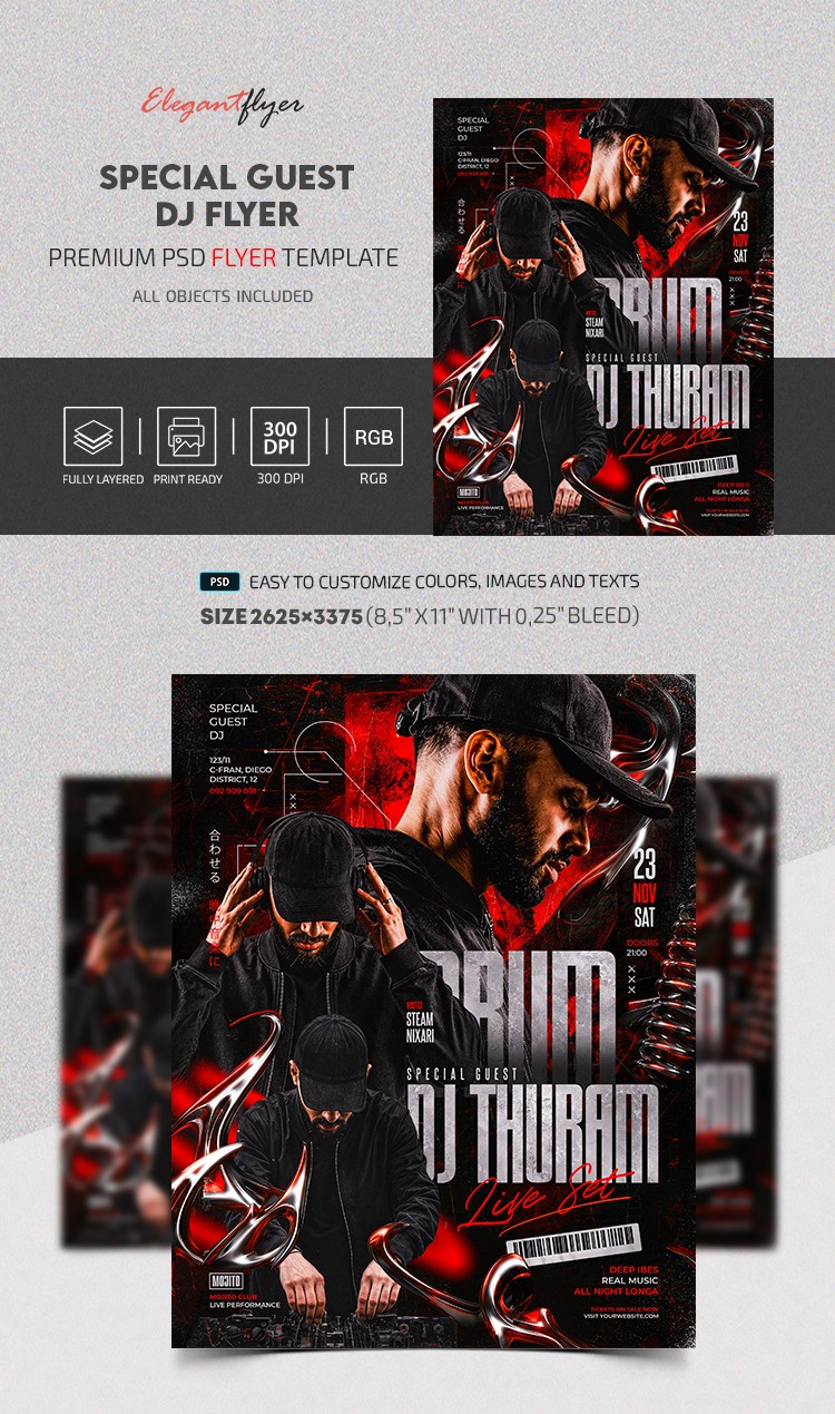 Special Guest DJ Flyer by ElegantFlyer