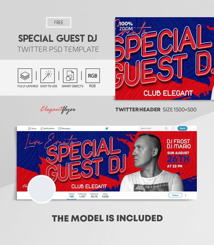 Special Guest DJ Twitter by ElegantFlyer