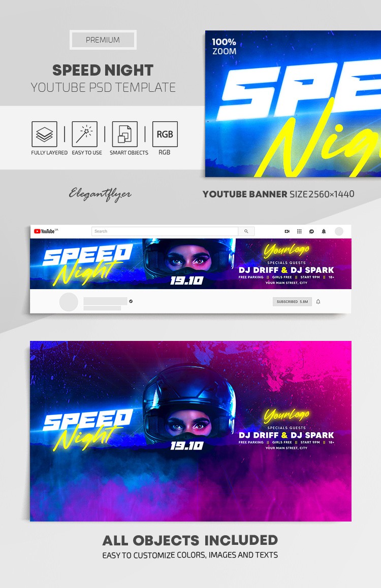 Speed Night Youtube by ElegantFlyer