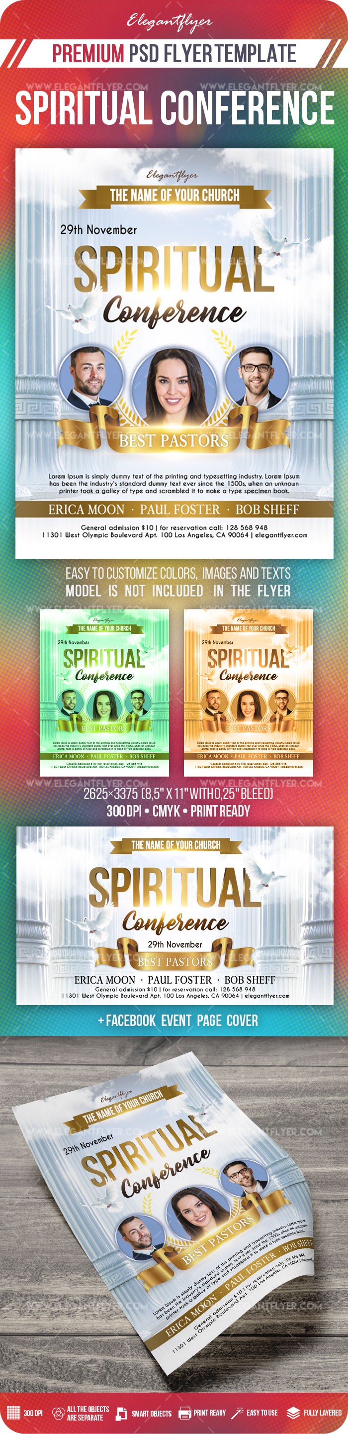 Conferencia Espiritual by ElegantFlyer