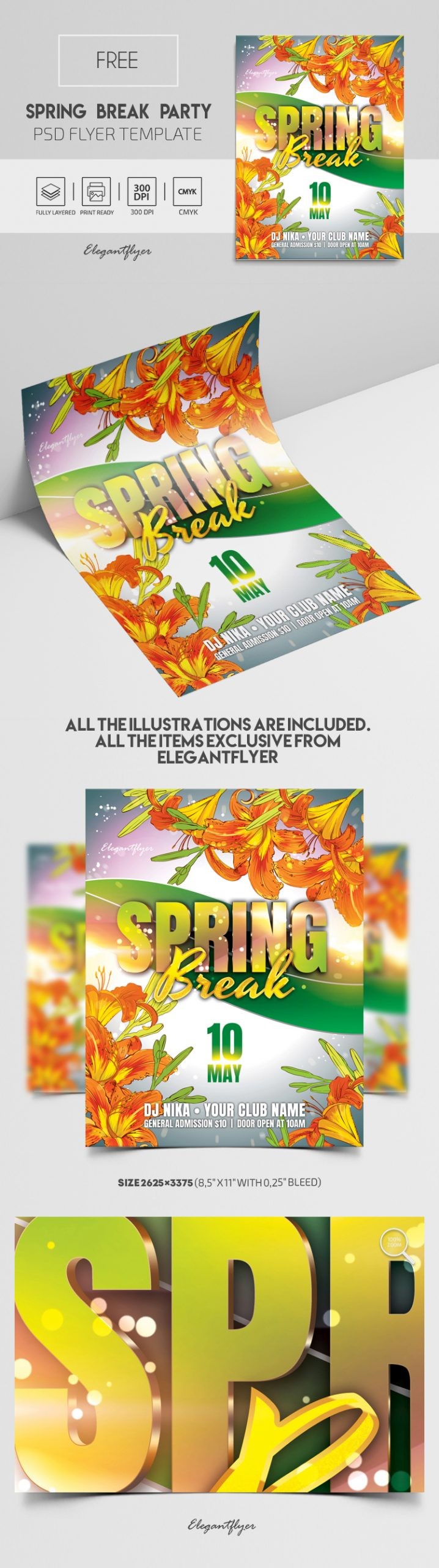 Frühlingsferienparty by ElegantFlyer
