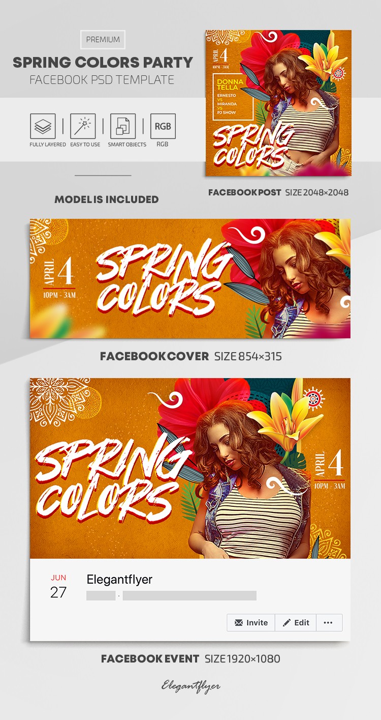 Spring Colors Party by ElegantFlyer
