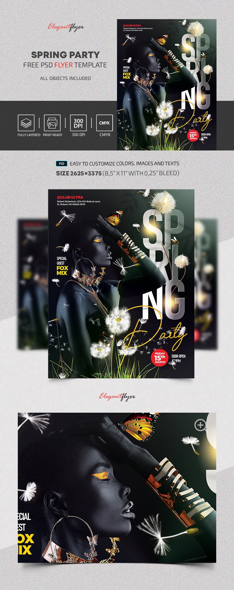 Spring Party Flyer by ElegantFlyer