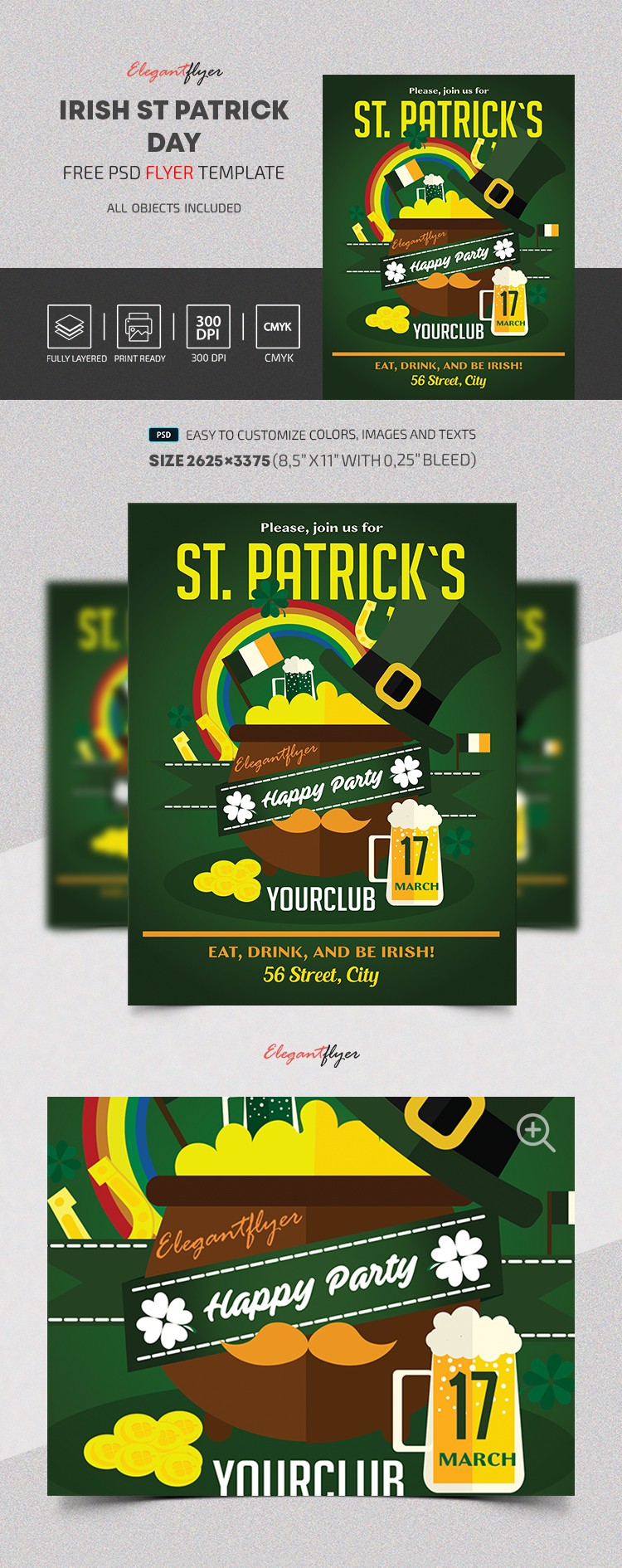 Irish Party am St. Patrick's Tag by ElegantFlyer