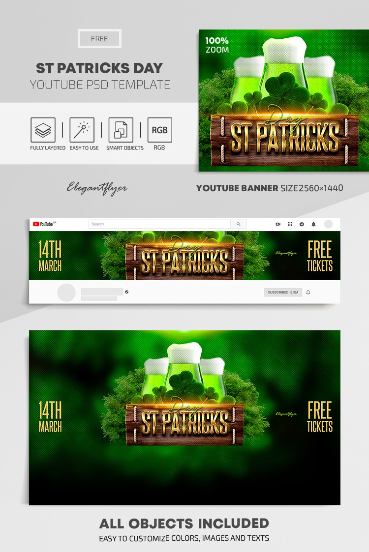 St. Patrick's Day Youtube by ElegantFlyer