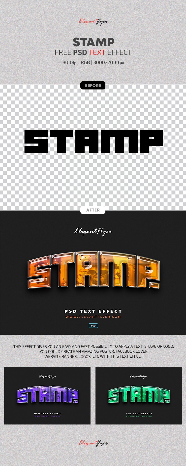 Stempel Text Effekt by ElegantFlyer