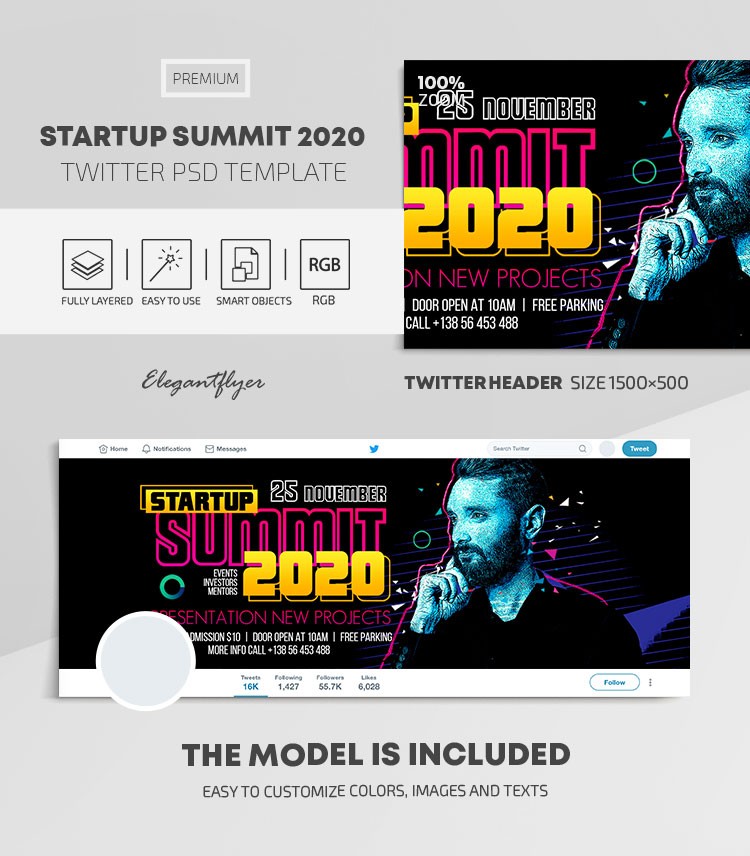 Cimeira de startups 2020 by ElegantFlyer