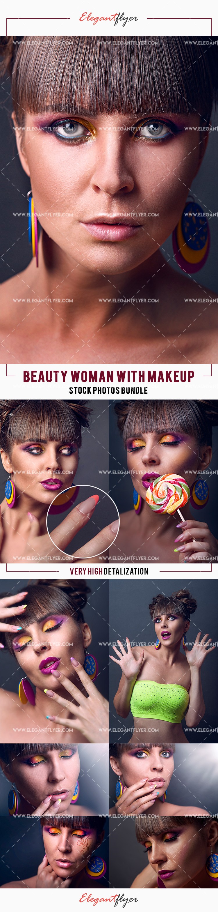 Beauty Woman with Makeup by ElegantFlyer