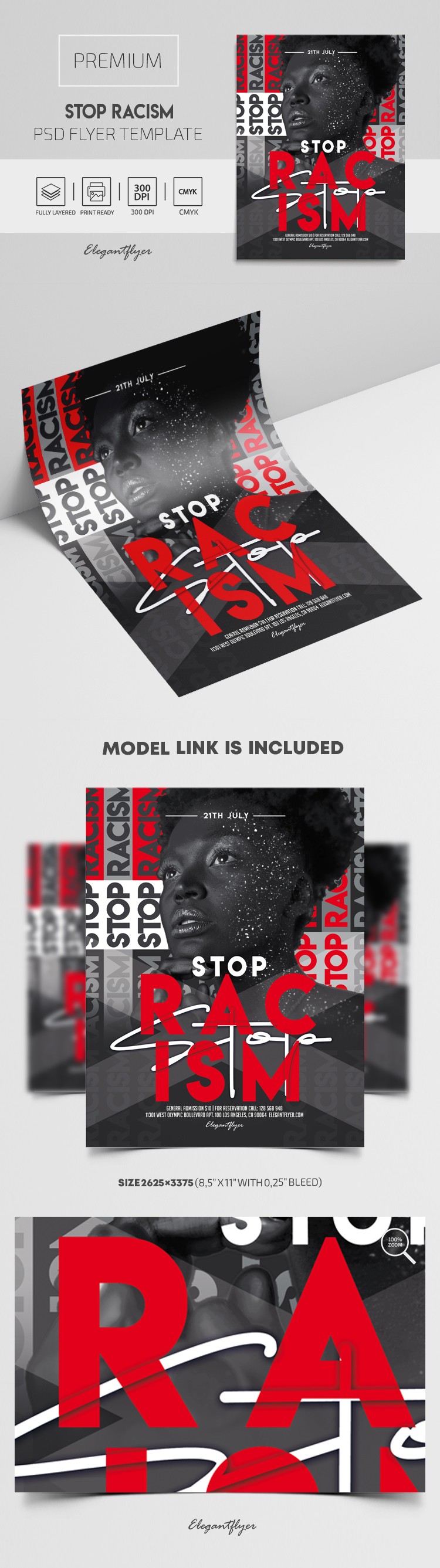 Arrêtez le racisme Flyer by ElegantFlyer