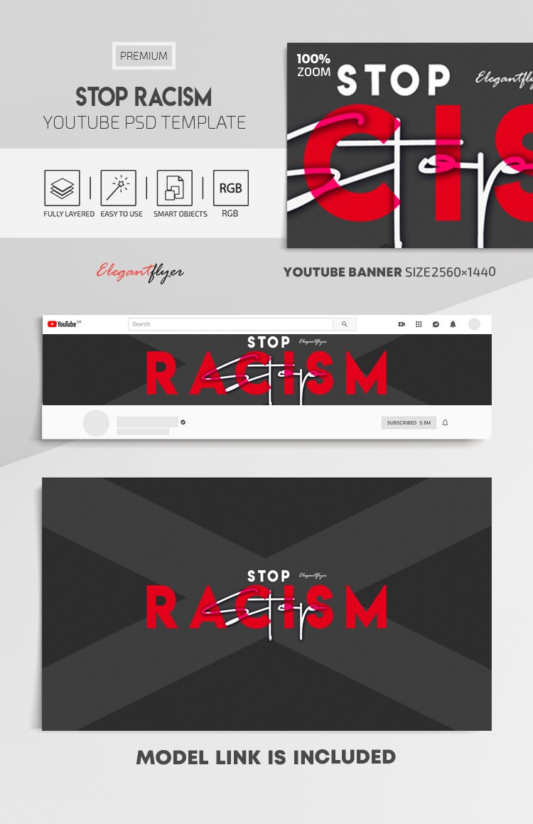 Arrêtez le racisme Youtube by ElegantFlyer