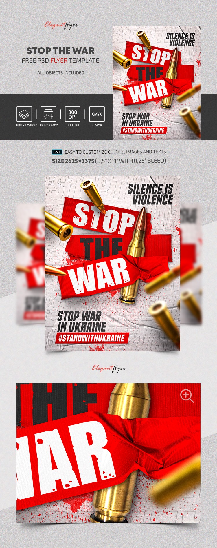 Stop the War Flyer by ElegantFlyer