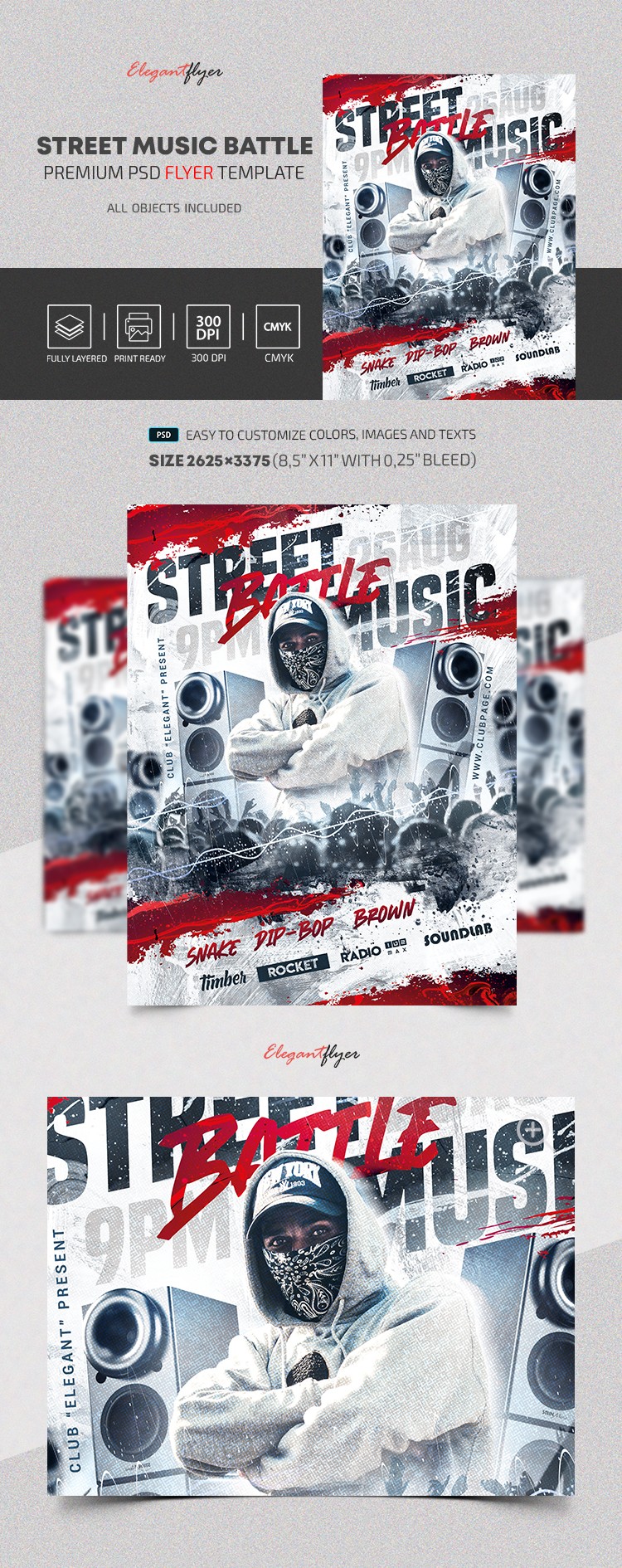Street Music Battle Flyer by ElegantFlyer