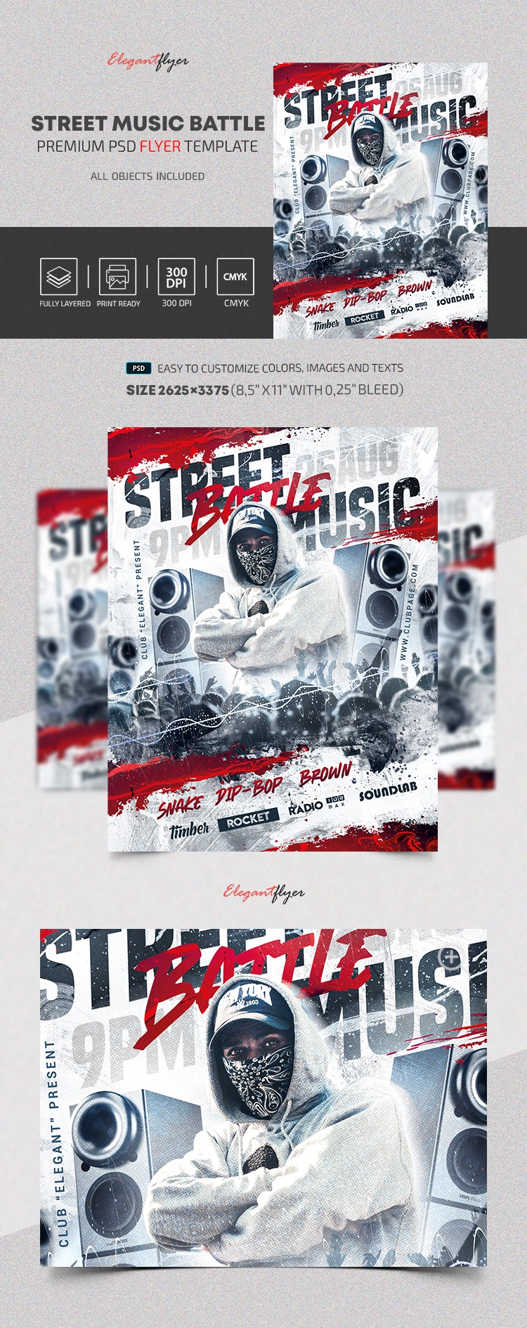 Volantino Street Music Battle by ElegantFlyer