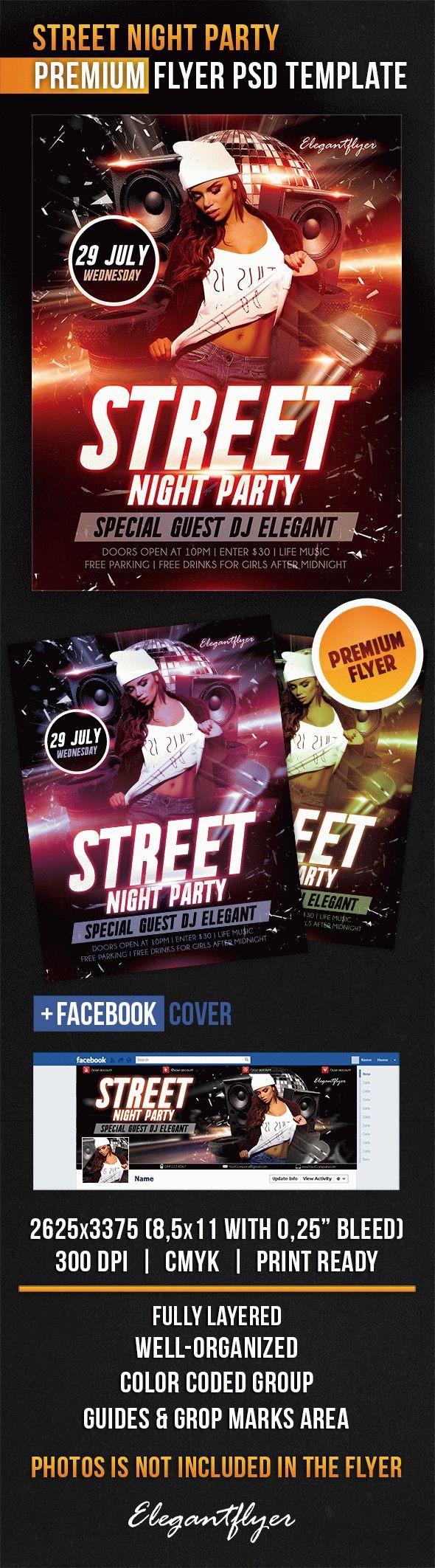 Street Night Party by ElegantFlyer