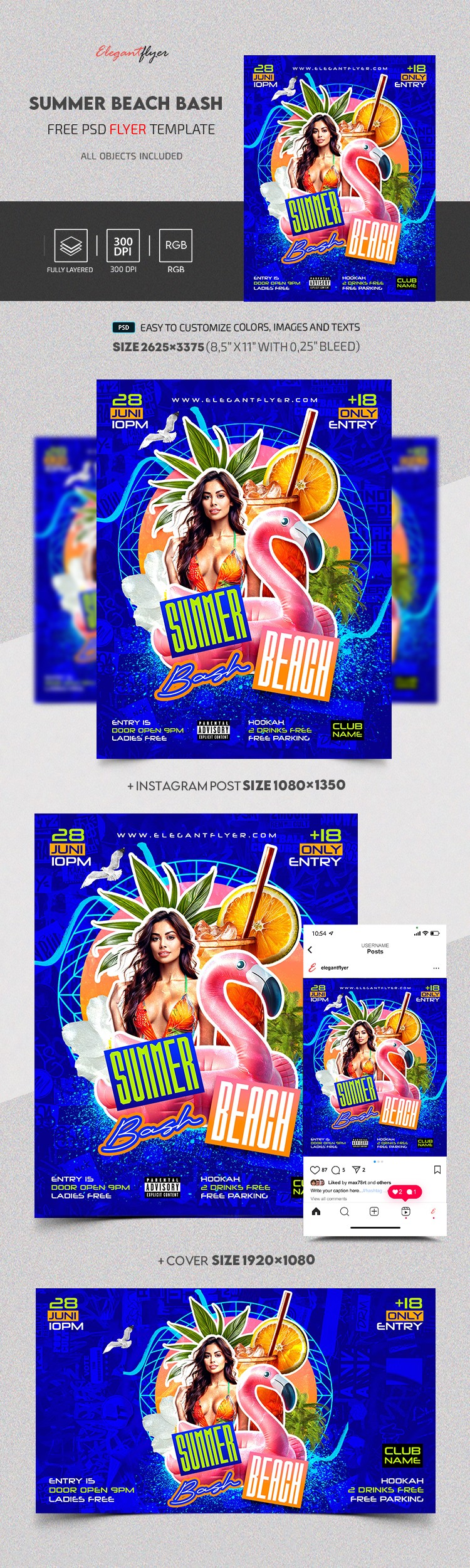 Summer Beach Bash by ElegantFlyer Summer Beach Bash by ElegantFlyer