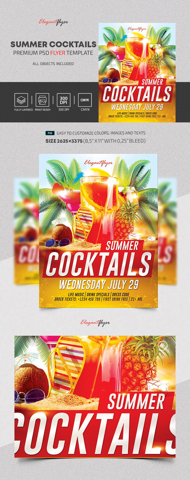 Summer Cocktails by ElegantFlyer