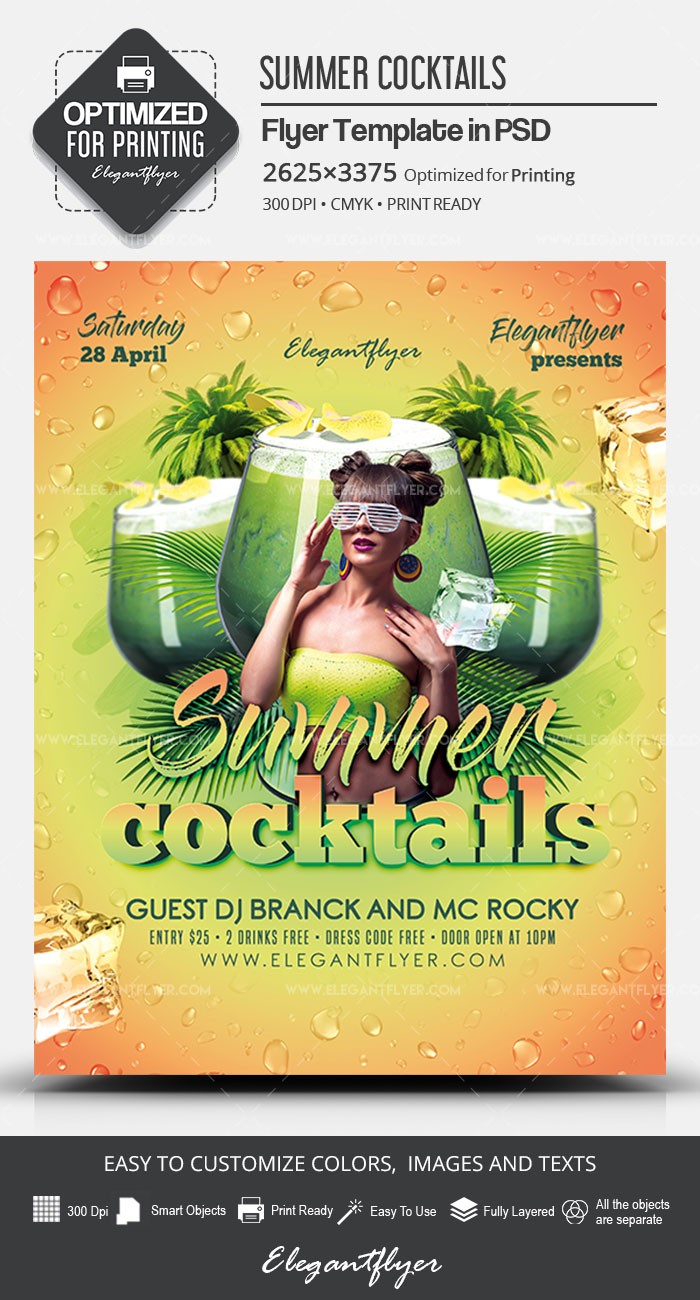 Cocktails d'été by ElegantFlyer