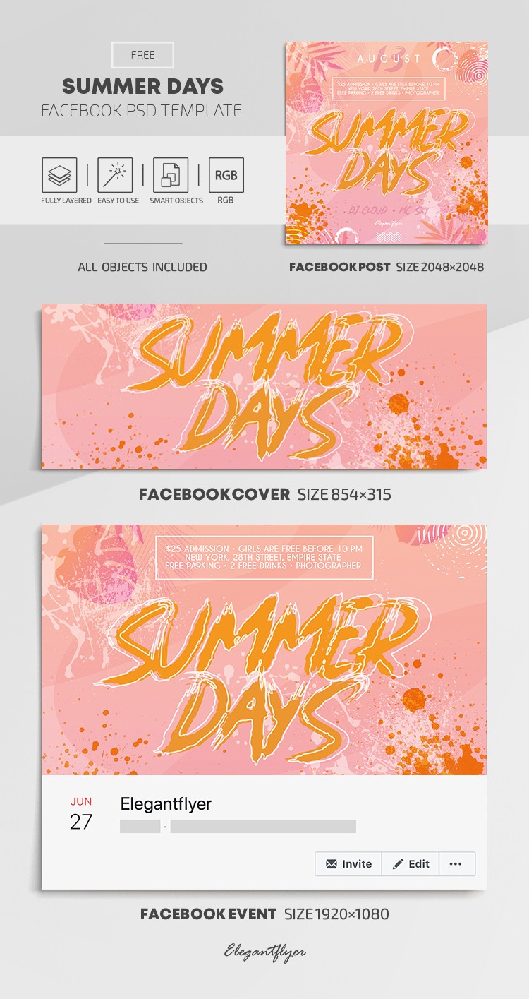 Summer Days Facebook by ElegantFlyer