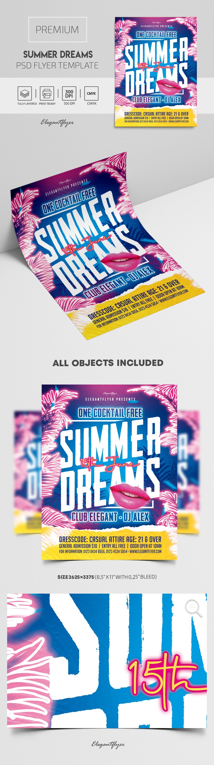 Summer Dreams Flyer by ElegantFlyer