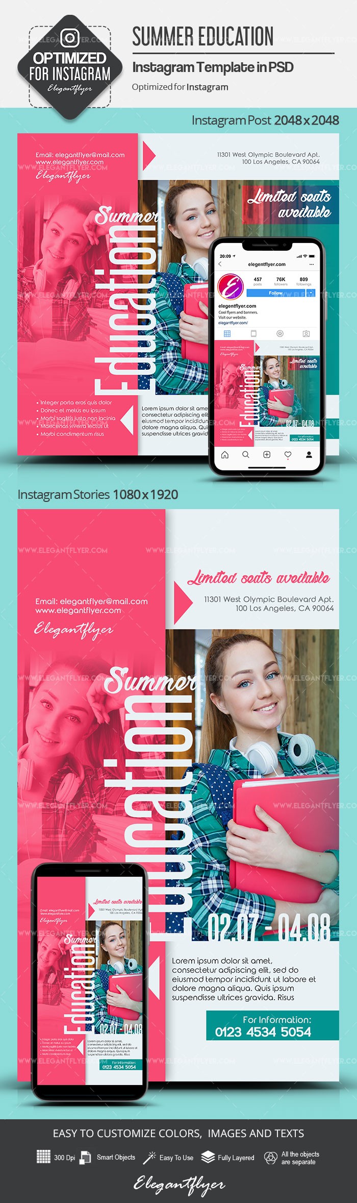 Letnie Wykształcenie Instagram by ElegantFlyer