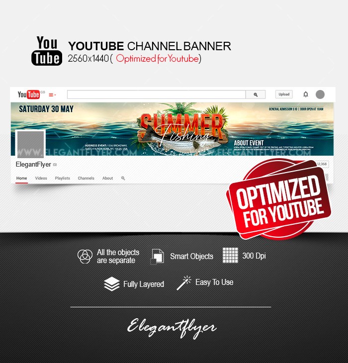 Pesca de verão no Youtube by ElegantFlyer