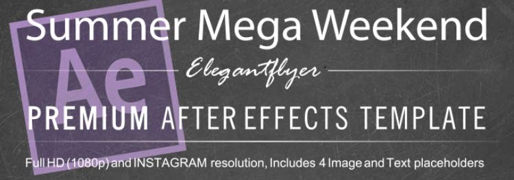 Fim de semana de verão Mega After Effects by ElegantFlyer