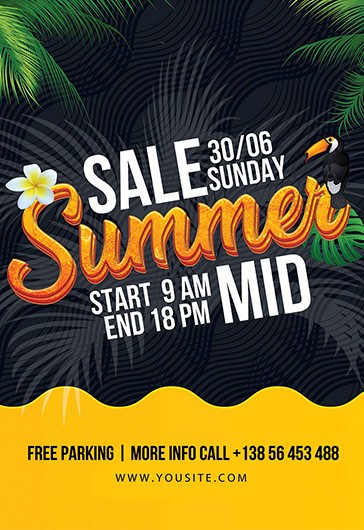 Summer Sale Flyer  Summer sale poster, Sale flyer, Flyer design