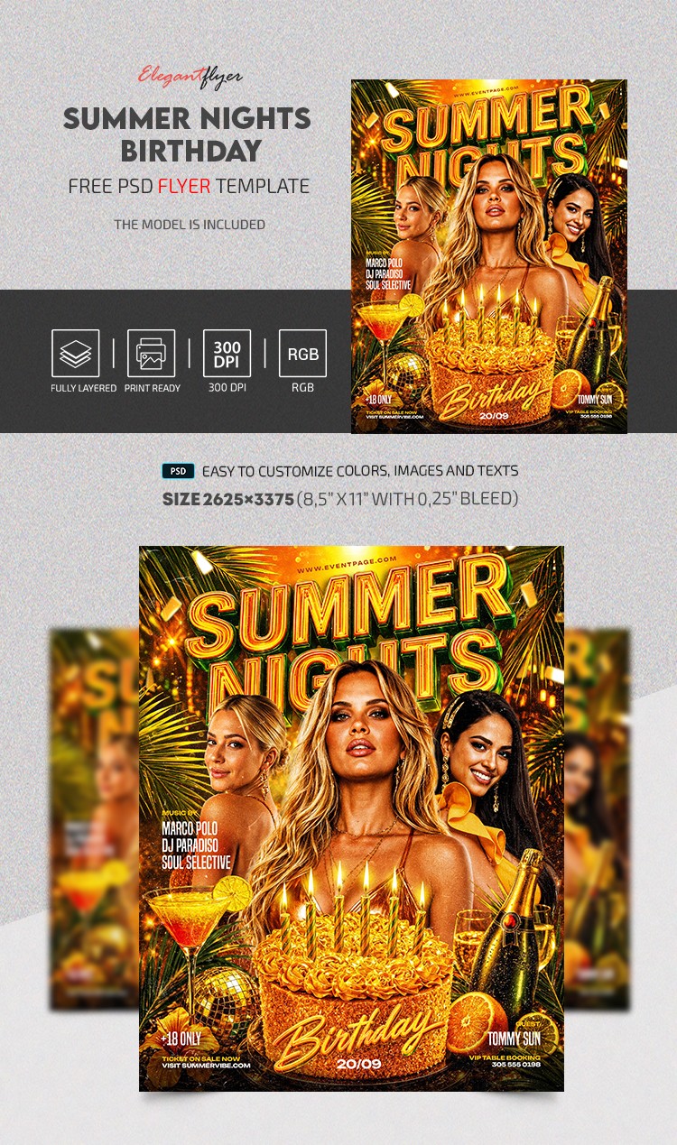 Summer Nights & Birthday Lights by ElegantFlyer