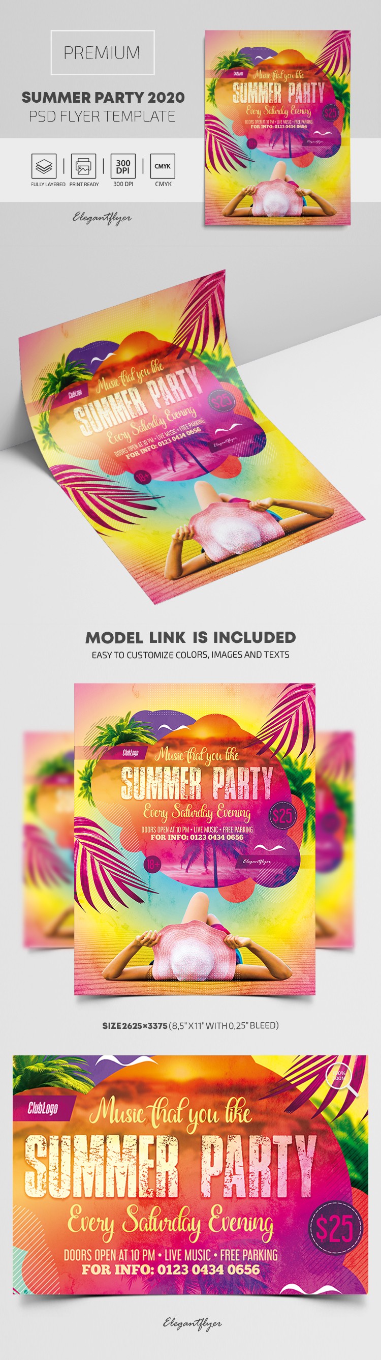 Summer Party 2020 Flyer by ElegantFlyer