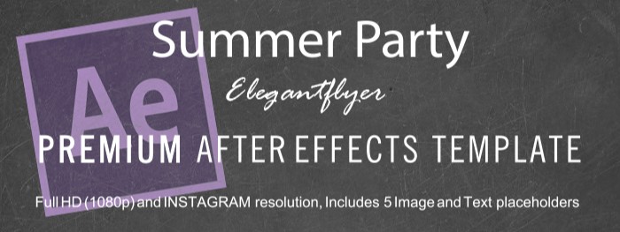 Summer Party After Effects by ElegantFlyer