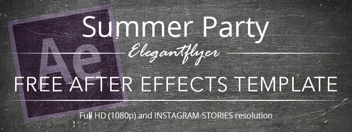 Summer Party After Effects by ElegantFlyer