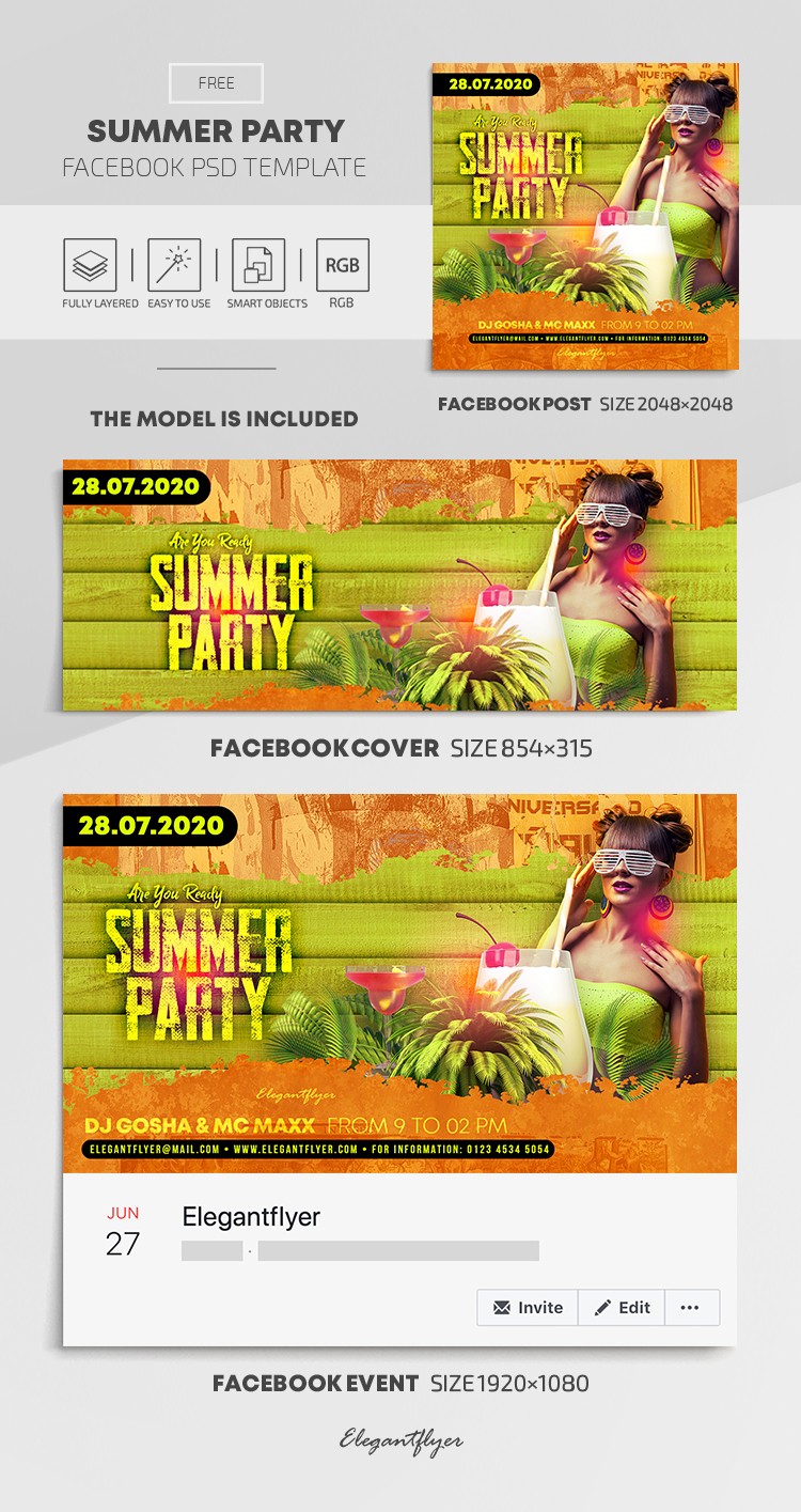 Summer Party Facebook by ElegantFlyer