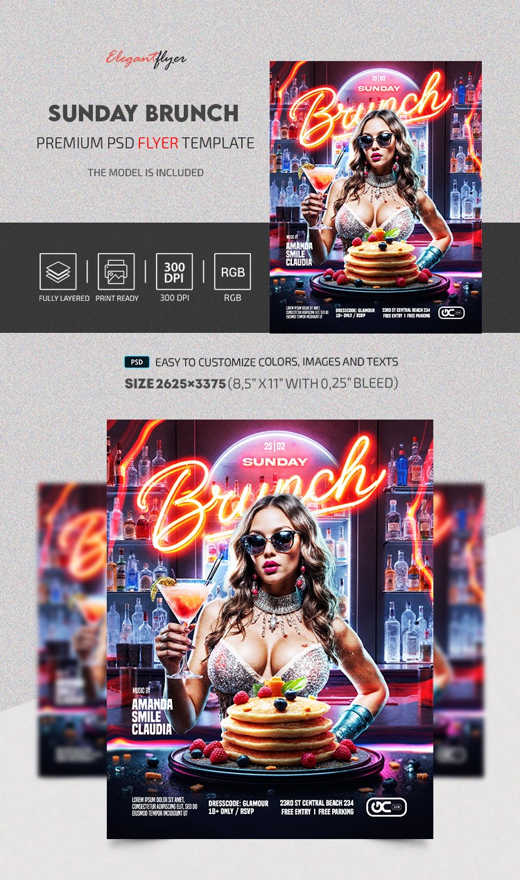 Sunday Brunch Flyer by ElegantFlyer