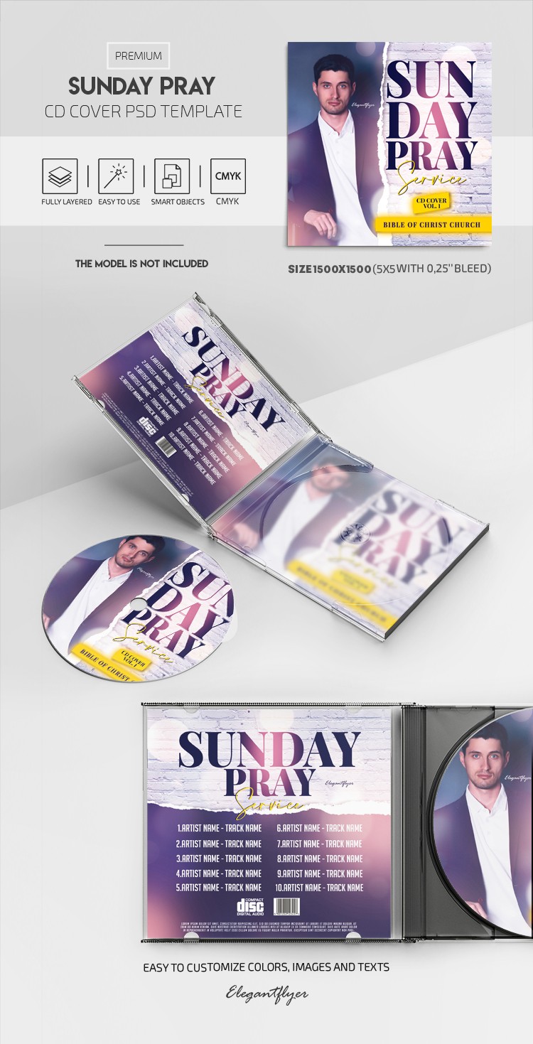 Sunday Pray CD Cover by ElegantFlyer