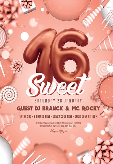 1000+ Free Birthday Flyer Templates (PSD) - by Elegantflyer