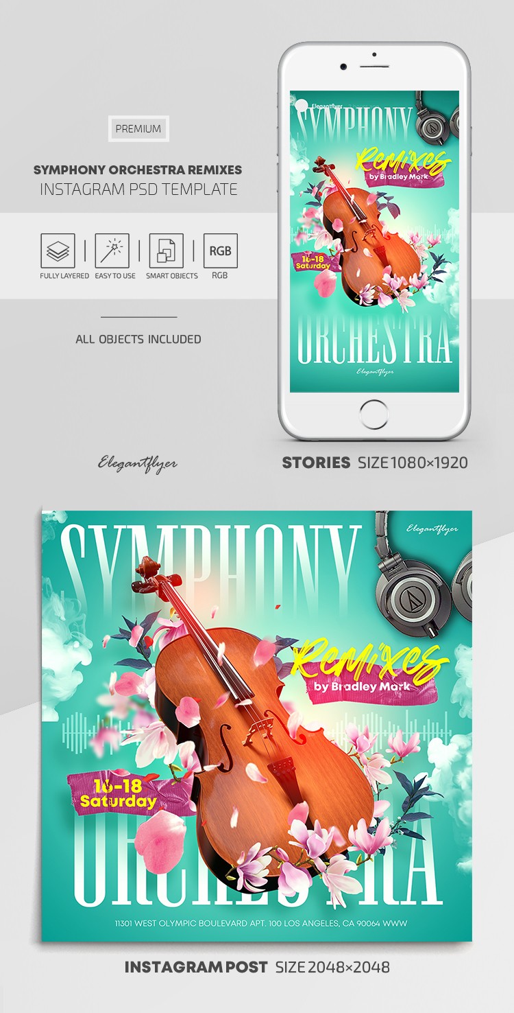 Symphony Orchestra Remixes Instagram - Symfoniczny Remix Orkiestry Instagram. by ElegantFlyer